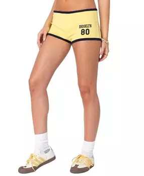Контрастные шорты Edikted Brooklyn Baby, желтый