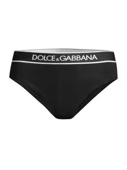 Контрастные трусы с логотипом DOLCE&GABBANA, неро