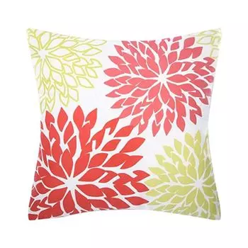 Контрастный цвет, защитная подушка с цветком, чехол для подушки, украшение для дивана-кровати-красный, желтый Stuttg