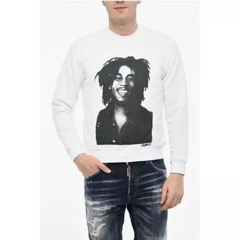 Контрастный принт с круглым вырезом Dsquared2, Black and White
