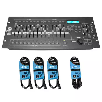 Контроллер освещения Chauvet Chauvet Obey 70 Fog/Lighting DMX Controller + 10ft and 25ft DMX Cables