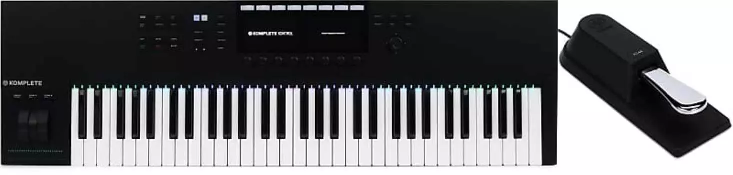 Контроллер смарт-клавиатуры Native Instruments Komplete Kontrol S61 с педалью сустейна/ножным переключателем Yamaha FC4A Yamaha + Native Instruments FC4A=1 24797=1