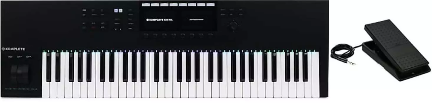 Контроллер умной клавиатуры Native Instruments Komplete Kontrol S61 с педалью громкости/экспрессии Yamaha FC7 Yamaha + Native Instruments FC7=1 24797=1