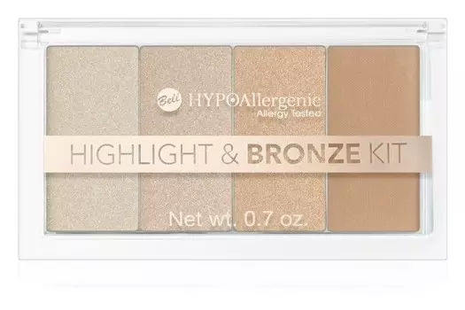 Контурная и сияющая палитра Bell Hypoallergenic