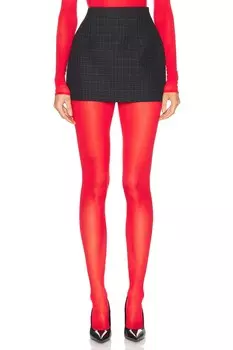 Контурная мини-юбка WARDROBE.NYC, цвет Black Check