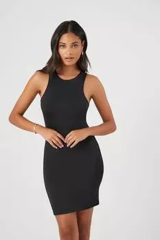 Контурное мини-платье-майка Forever 21, черный