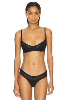 Контурный бюстгальтер балконет scope на косточках Natori, черный