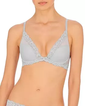 Контурный бюстгальтер Feathers с глубоким вырезом Natori