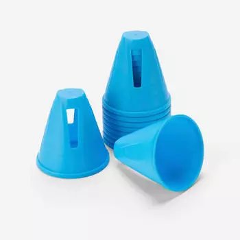 Конусы для слалома на роликовых коньках, 10 шт. - синие Oxelo