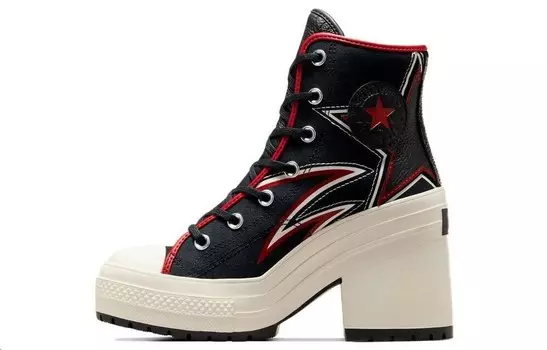 Конверсы на высоком каблуке для женщин Converse, Black/Red