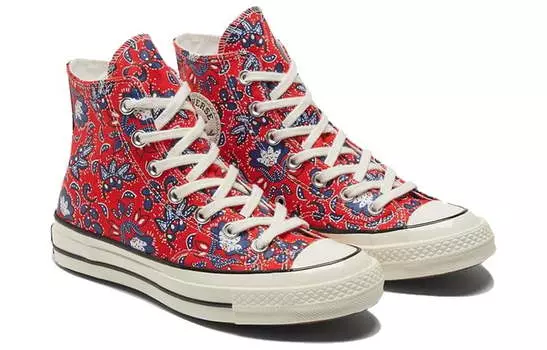 Кеды Converse Chuck Taylor All Star 70 Hi Paisley Habanero Red