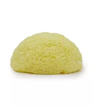 Конжаковый спонж для лица, лимон, диаметр 6,3 - 8 см, Bebevisa