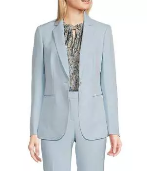 Координационная куртка с длинными рукавами и карманами Anne Klein, синий