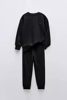 Координация свитшот и брюки ZARA, черный