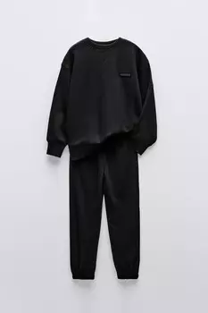 Координация свитшот и брюки ZARA, черный