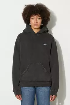 Коперни худи с капюшоном Horn в стиле washed Coperni, черный