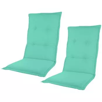 Kopu 2 шт. Высококачественная садовая подушка Prisma Aquamarine с высокой спинкой, синий