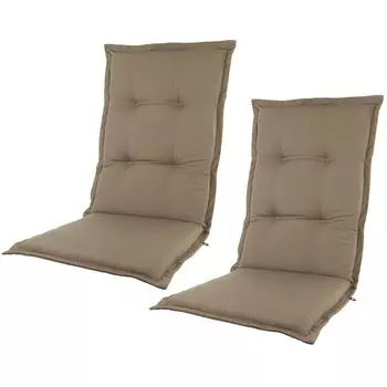 Kopu Prisma Taupe 2 шт. Удобная садовая подушка с высокой спинкой / Серо-коричневый