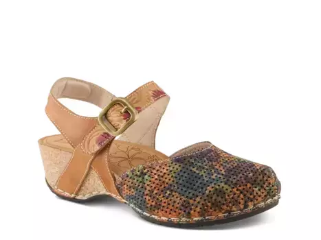 Koraline Platform Сандалии L'Artiste, Brown/Multicolor Floral Print
