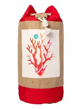 Коралловая Джутовая Сумка Anemoss