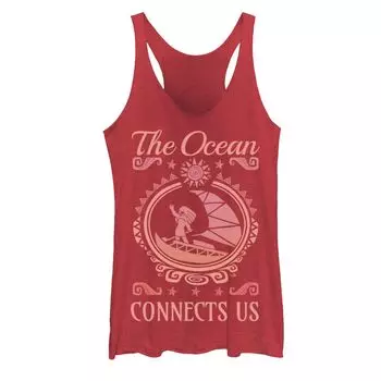 Коралловая майка Disney's Moana Juniors "The Ocean Connects Us" Licensed Character