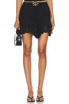 Коралловая мини-юбка More To Come, черный