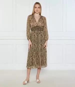 Коралловое платье Ba&Sh, мультиколор