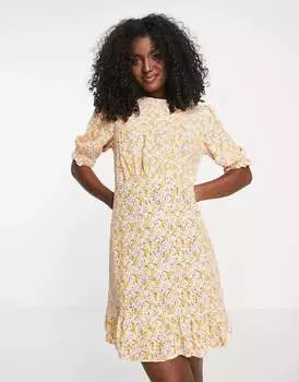 Коралловое платье мини с цветочным принтом Nothing's Child Serena Nobody's Child