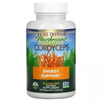 Кордицепс для поддержки энергии Fungi Perfecti, 120 капсул