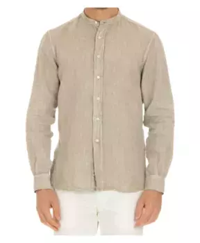 Корейская рубашка с воротником и пуговицами Aspesi, серый