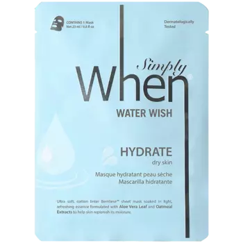 Корейская увлажняющая маска для лица, 23 мл When Simply hydrate