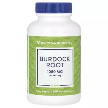 Корень лопуха The Vitamin Shoppe 1080 мг, 100 растительных капсул