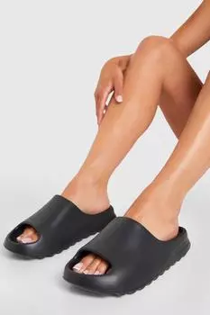 Коренастый слайдер boohoo, черный