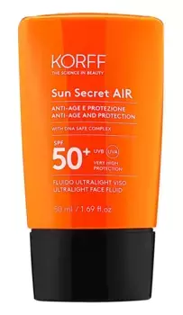 Korff Sun Secret Air Face SPF 50+ 50 мл Очень высокая защита от солнца