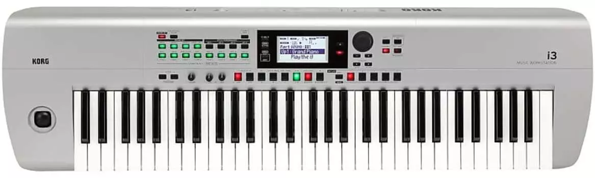 Korg i3 61 Touch Control Key Arranger Музыкальная рабочая станция Super Matte Silver