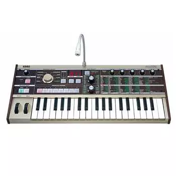 KORG microKORG 37-клавишный синтезатор клавиатуры и 8-полосный вокодер со встроенным микрофоном KORG microKORG 37-Key Keyboard Synthesizer and 8-Band Vocoder with Built-in Mic