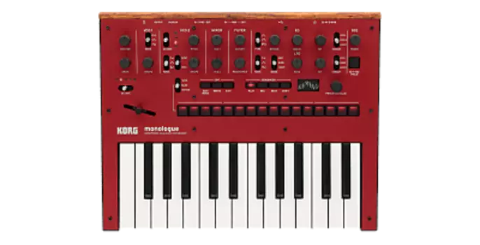 KORG MONOLOGUE * RED * New Analog Synthesizer Keyboard midi ДИЛЕР VINTAGE SYNTH