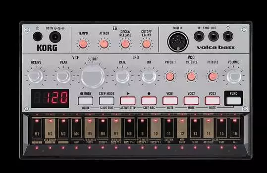 Korg Volca Bass Аналоговый басовый синтезатор Volca Bass Analog Bass Sequencer/Synthesizer