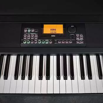Korg XE20 88-клавишное цифровое ансамблевое фортепиано, черное *сторона B*