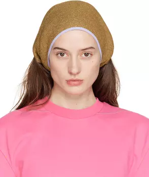 Коричневая бандана Le Raphia 'Le Foulard Brilho' Jacquemus