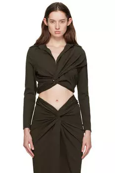 Коричневая блузка Vallera Gauge81