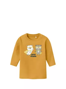 Коричневая детская рубашка NAME IT