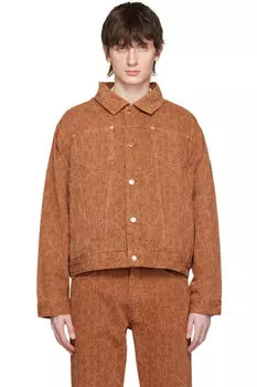 Коричневая джинсовая куртка La Veste Jeans Faence Drle De Monsieur