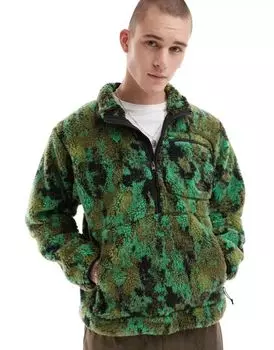 Коричневая флисовая куртка на молнии 1/4 The North Face Extreme Pile