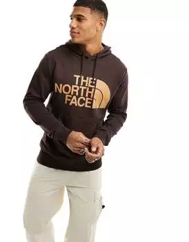 Коричневая флисовая толстовка с логотипом на груди The North Face Standard