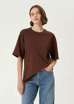 Коричневая футболка Academia