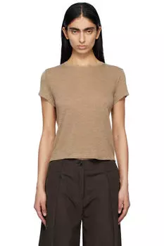 Коричневая футболка Adine Shrunken AGOLDE
