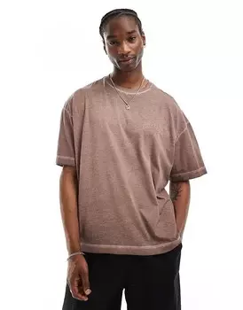 Коричневая футболка COLLUSION – Varsity