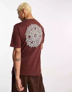 Коричневая футболка Hurley Mandala