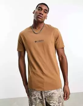 Коричневая футболка с базовым логотипом на груди Columbia CSC эксклюзивно для ASOS